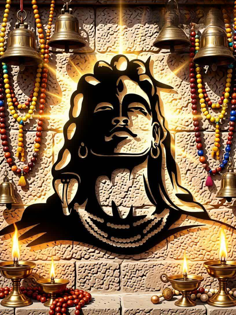 Bring spiritual depth and powerful artistic expression into your space with this Lord Shiva Metal Wall Art. Featuring a striking silhouette of Shiva’s serene face, adorned with symbolic elements such as flowing hair, crescent moon, and sacred ornaments, this artwork represents peace, strength, and divine consciousness. The bold yet minimalist design creates a calming presence while making a strong visual statement. Expertly crafted from high-quality metal, this wall art is precision cut to highlight fine facial details and smooth contours. The matte black powder-coated finish enhances its modern appeal while ensuring durability and long-lasting beauty with minimal maintenance. The clean silhouette design allows it to stand out beautifully against light-colored walls. Perfect for meditation rooms, living spaces, yoga studios, or spiritual corners, this artwork blends devotion with contemporary décor. It harmonizes effortlessly with modern, minimalist, and spiritual interior styles, adding both meaning and elegance to your environment. Designed for easy wall mounting, this piece transforms empty walls into a focal point of calm and inspiration. Whether placed in a personal prayer area or as a statement décor piece, it brings balance, serenity, and artistic sophistication to any space.