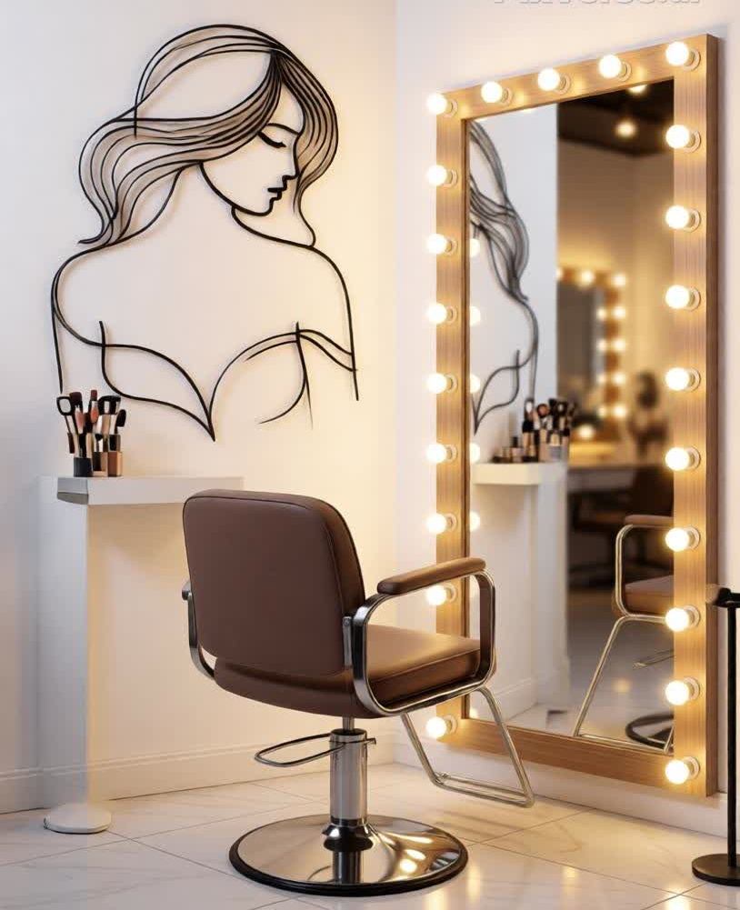 Enhance your interior with soft elegance and artistic charm through the Graceful Woman Line Art CNC Metal Wall Décor. This minimalist design features a serene female silhouette with flowing hair and gentle contours, beautifully capturing femininity, calmness, and timeless beauty. The clean line-art style creates a light, airy visual that blends seamlessly with modern, Scandinavian, and luxury interiors. Its subtle yet expressive form makes it a perfect statement piece without overwhelming the space. Expertly crafted using advanced CNC laser cutting technology, each curve is precisely defined for a smooth, refined finish. Made from high-quality metal and coated with a durable matte black powder finish, this wall art offers long-lasting durability, rust resistance, and effortless maintenance. Ideal for those who appreciate modern art with a graceful, emotional touch.