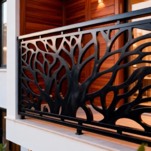 Transform your home’s exterior with our Signature Laser-Cut Tree Branch Railing. This isn't just a safety barrier; it’s a piece of architectural art. Designed to mimic the organic silhouettes of nature, this railing provides a sophisticated, modern edge to any balcony, terrace, or deck. The intricate "Tree of Life" pattern offers an elegant balance between visibility and security, making it the perfect choice for high-end residential and commercial properties.