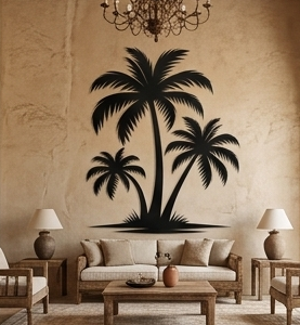 ✨ Elevate Your Interiors with Tropical Palm Tree Metal Wall Art Infuse your home with a relaxing coastal vibe and timeless elegance with this Tropical Palm Tree Metal Wall Art. Featuring a graceful silhouette of three swaying palm trees, this design symbolizes peace, vacation serenity, and the beauty of nature. The detailed fronds and balanced composition create a captivating visual appeal that brings a sense of warmth and tropical charm to any space. This wall décor beautifully blends a love for the outdoors with modern artistry, making it a perfect centerpiece for contemporary, bohemian, or coastal-themed interiors.